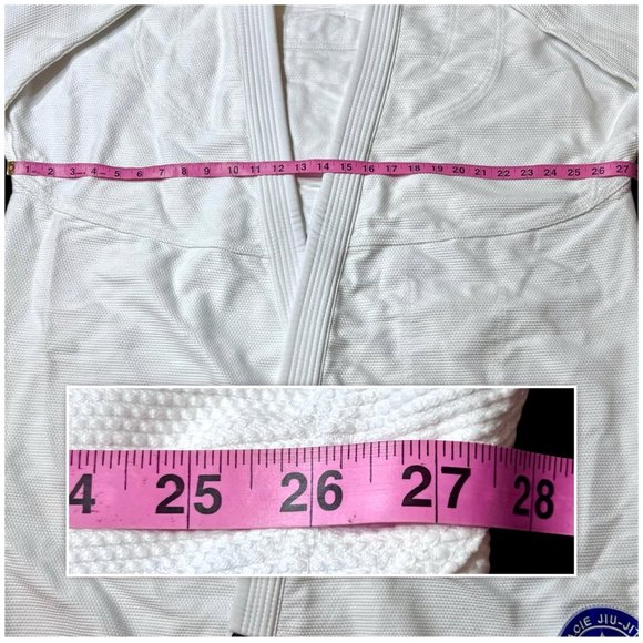 New Gracie Jiu Jitsu GI’s White (Pearl Weave) Competition Team Size A4 BJJ - Picture 9 of 12